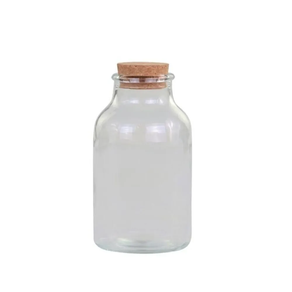 Chic Antique Vorratsgläser|Küchenaufbewahrung-Milchflasche mit Korkverschluss