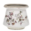 Chic Antique Gartendekoration|Töpfe Und Pflanzgefäße-Nancy Blumentopf Typ 3 mit Blumenmotiv