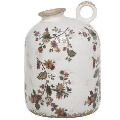 Chic Antique Gartendekoration|Vasen-Nancy Vase mit Blumenmotiv