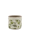 Chic Antique Blumentöpfe & Übertöpfe-Olive Übertopf mit Rand, Olivenmuster