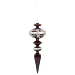 Chic Antique Weihnachtsdeko-Ornament aus Glas mit Glitzer