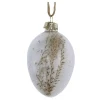 Chic Antique Oster-Deko|Dekohänger & Girlanden-Osterei aus Glas mit Blumen