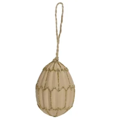 Chic Antique Oster-Deko-Osterei mit Glitzer