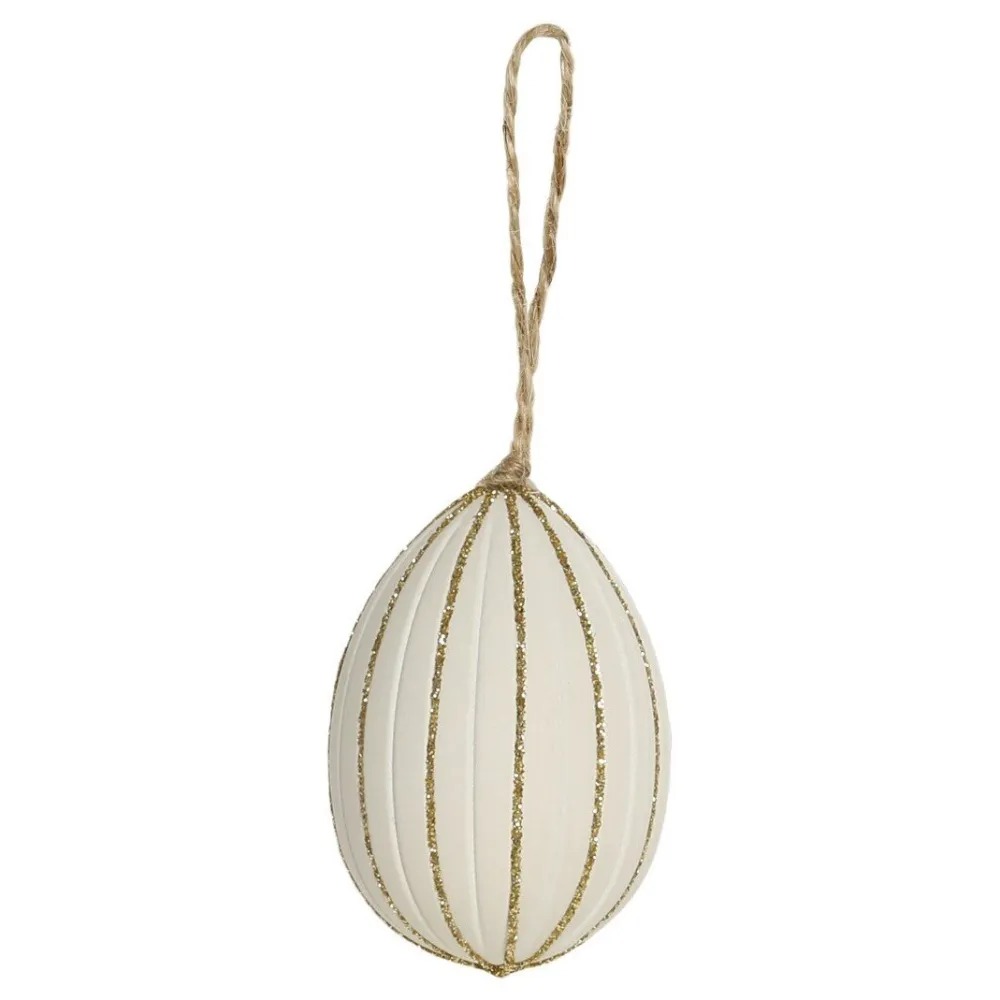 Chic Antique Oster-Deko-Osterei mit Glitzer
