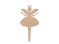 Chic Antique Dekohänger & Girlanden|Weihnachtsdeko-Papierengel mit Glitzer 6er Set