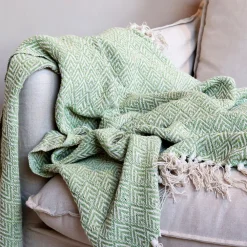Chic Antique Decken & Plaids-Plaid Decke Aix aus recycelter Baumwolle