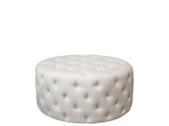 Chic Antique Hocker & Poufs-Pouf Malo aus Leinen