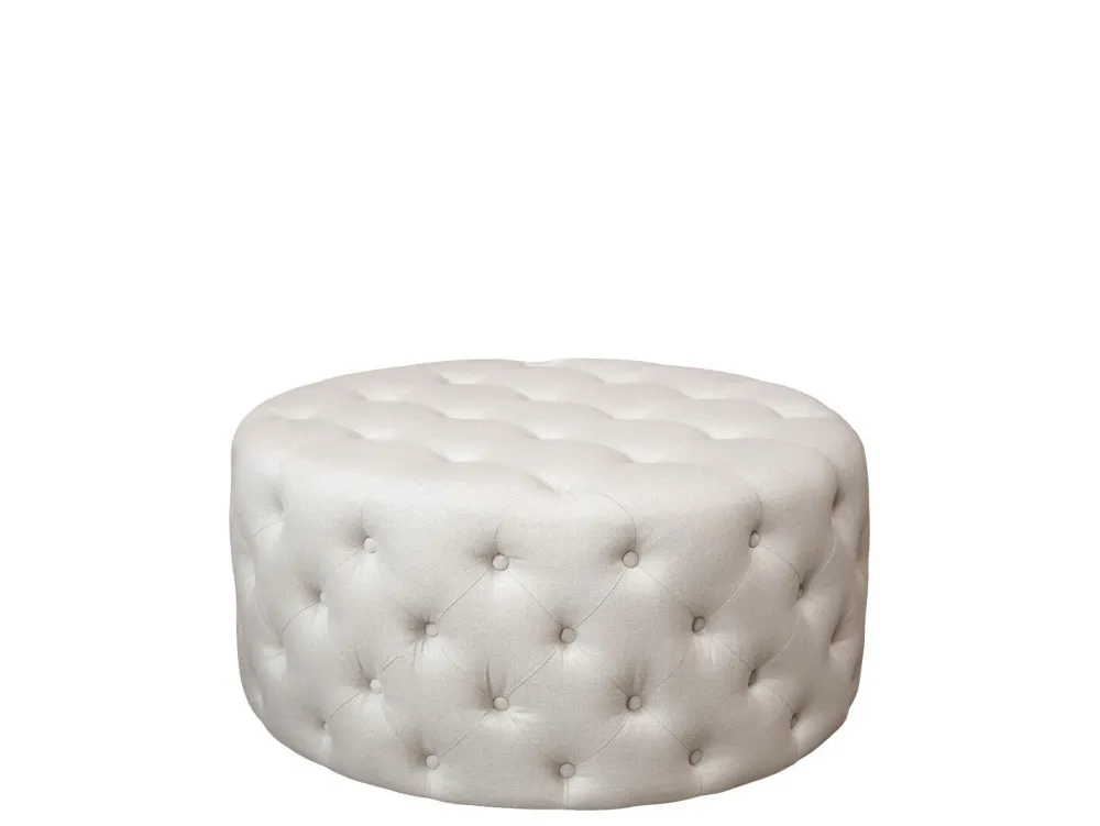 Chic Antique Hocker & Poufs-Pouf Malo aus Leinen