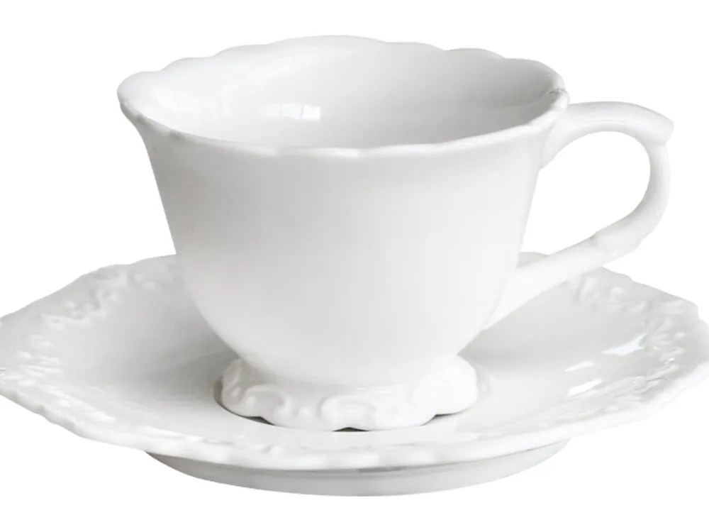 Chic Antique Chic Antique Provence|Becher, Tassen & Cups-Provence Kaffeetasse mit Untertasse