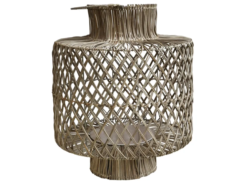 Chic Antique Laternen-Rattan Laterne geflochten