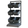 Chic Antique Wandregale|Regale-Regal mit 6 abnehmbare Boxen