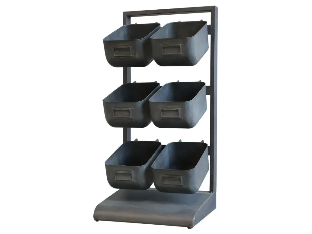 Chic Antique Wandregale|Regale-Regal mit 6 abnehmbare Boxen