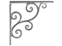 Chic Antique Wandregale-Regalträger aus Eisen mit Muster