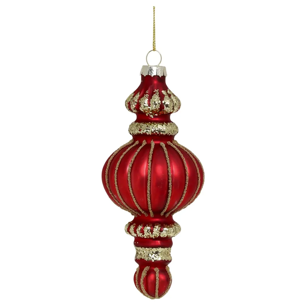 Chic Antique Weihnachtsdeko-Roter Ornament Aufhänger