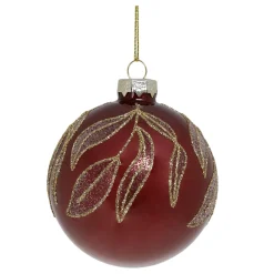 Chic Antique Weihnachtsdeko-Rote Weihnachtskugel aus Glas