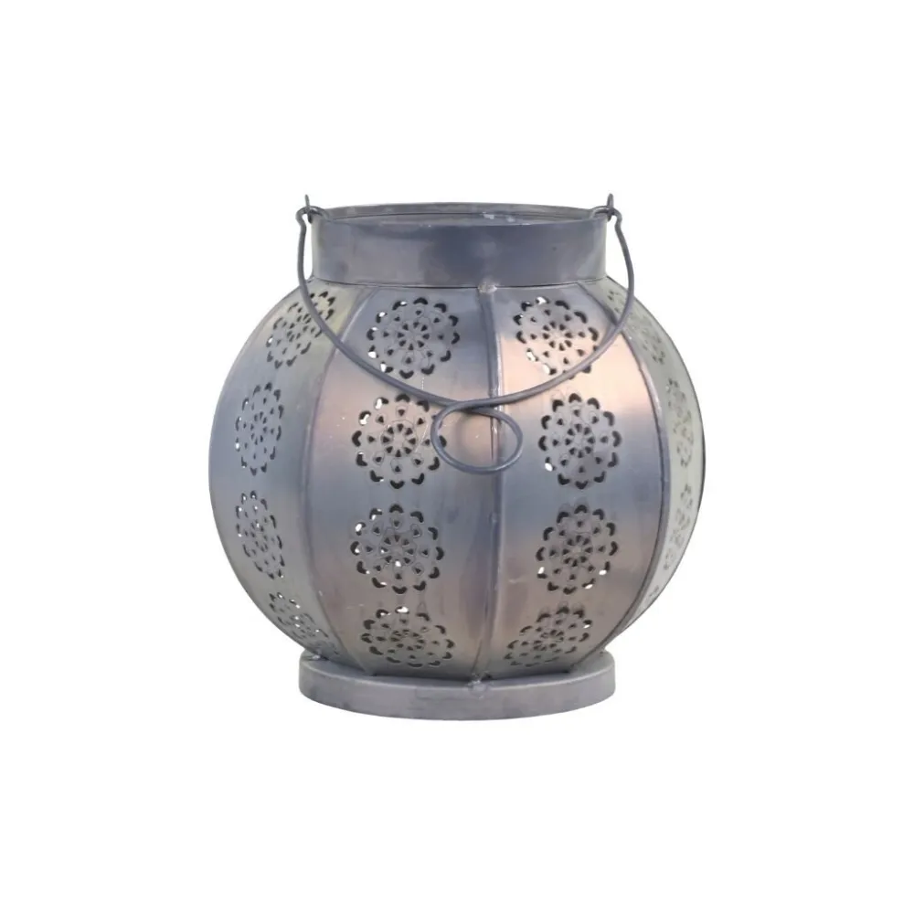 Chic Antique Laternen-Runde Laterne mit Muster aus Eisen