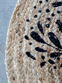 Chic Antique Seegras- & Juteteppiche|Teppiche-Runder Teppich aus Jute mit Muster