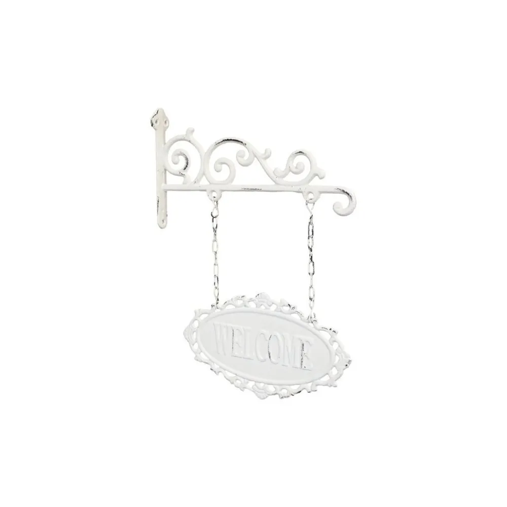 Chic Antique Schilder, Wandbilder & Poster-Schild Welcome aus Eisen