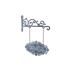 Chic Antique Schilder, Wandbilder & Poster-Schild Welcome aus Eisen