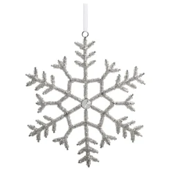 Chic Antique Weihnachtsdeko-Schneeflocken Aufhänger mit Strasssteinen
