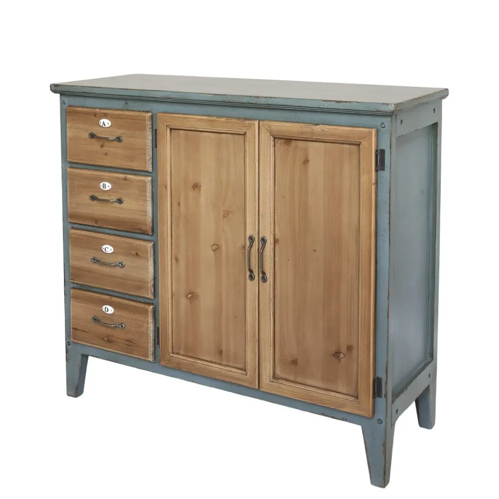 Chic Antique Schränke|Kommoden-Schranktisch aus Tannenholz