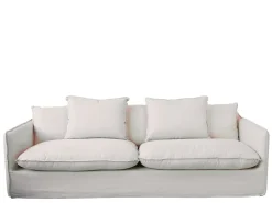 Chic Antique Sofas & Sessel-Sofa Malo Leinen mit 5 Kissen