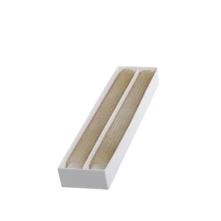 Chic Antique Kerzen-Stabkerze mit Rillen und Glitzer 2er-Set