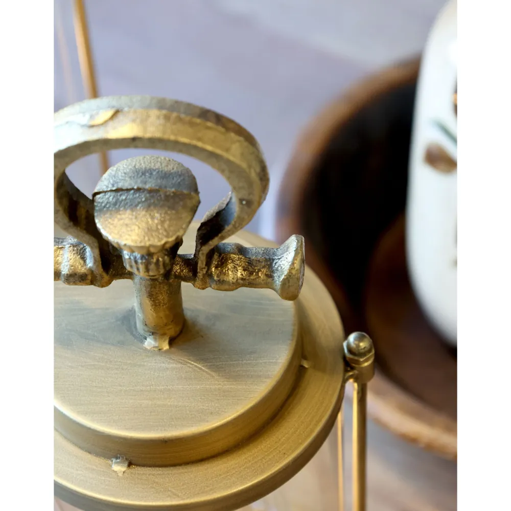 Chic Antique Led-Kerzen & Led-Laternen|Laternen-Stall Laterne mit LED und Timer