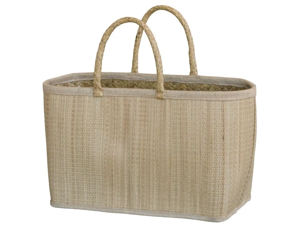 Chic Antique Taschen-Strandtasche aus Palmenblättern