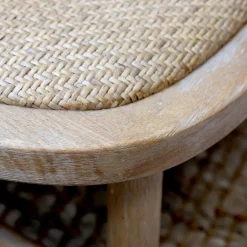 Chic Antique Stühle-Stuhl mit Geflechtsitz