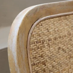 Chic Antique Stühle-Stuhl mit Geflechtsitz