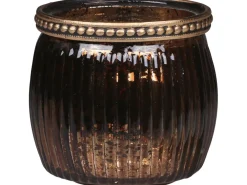 Chic Antique Teelichthalter-Teelichtglas mit Perlenrand