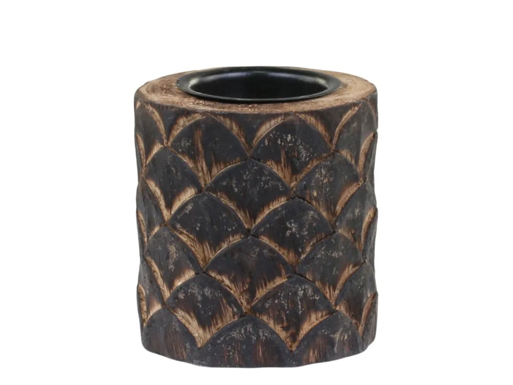 Chic Antique Teelichthalter-Teelichthalter Mangoholz mit Muster