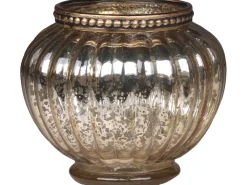 Chic Antique Teelichthalter-Teelichthalter mit Perlenrand glänzend