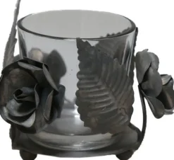 Chic Antique Teelichthalter-Teelichthalter mit Blumen deko