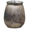 Chic Antique Teelichthalter-Teelichthalter mit Rillen aus Glas