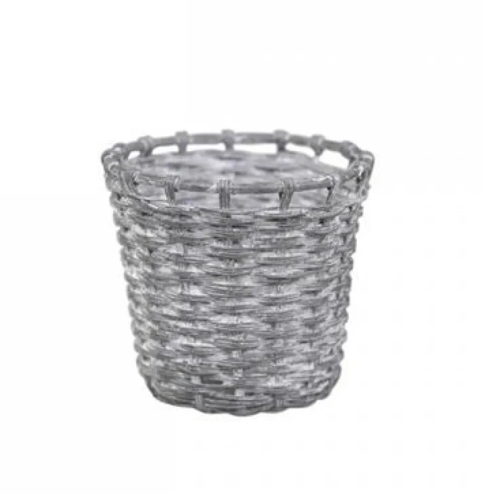 Chic Antique Teelichthalter-Teelichthalter im Flechtlook