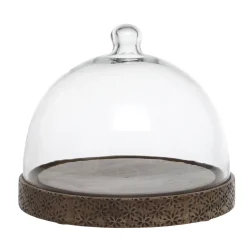 Chic Antique Glasglocken|Etageren & Kuchenplatten-Tours Glasglocke Schwarz