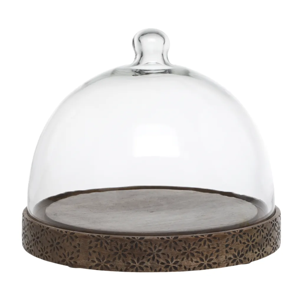 Chic Antique Glasglocken|Etageren & Kuchenplatten-Tours Glasglocke Schwarz