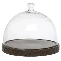 Chic Antique Glasglocken|Etageren & Kuchenplatten-Tours Glasglocke Schwarz