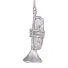Chic Antique Weihnachtsdeko|Dekohänger & Girlanden-Trompeten Anhänger mit Glitzer