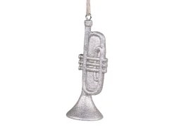 Chic Antique Weihnachtsdeko|Dekohänger & Girlanden-Trompeten Anhänger mit Glitzer