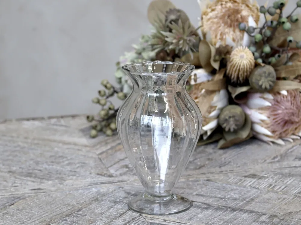 Chic Antique Vasen-Vase Amphora aus Glas