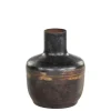 Chic Antique Vasen-Vase aus Eisen, schwarz