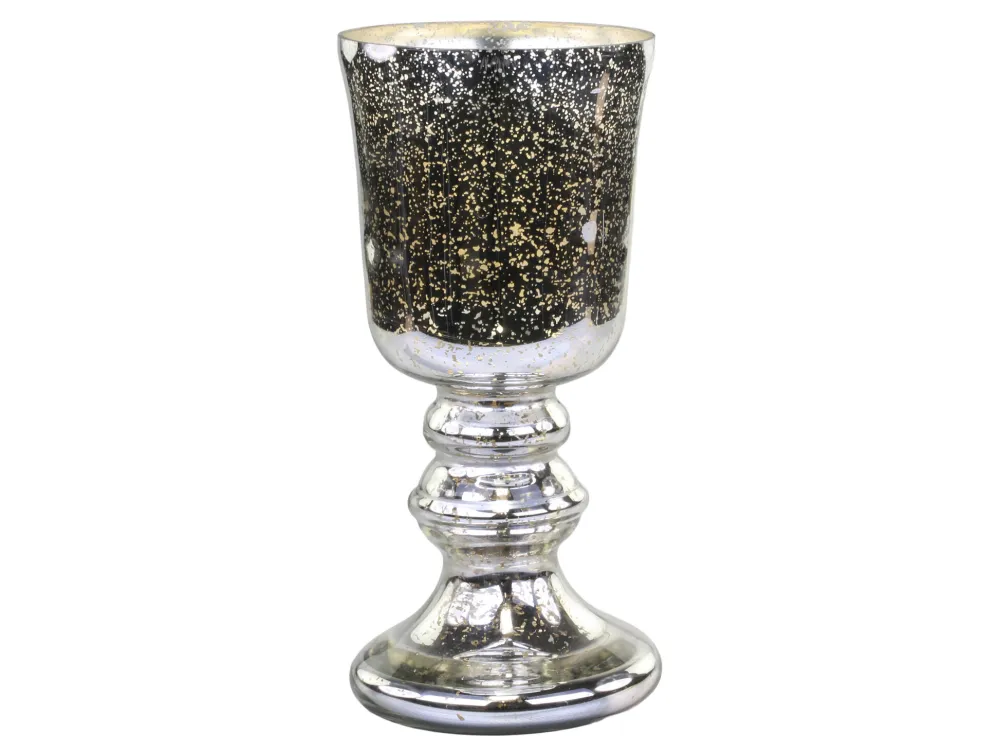 Chic Antique Vasen-Vase Bauernsilber auf Fuß