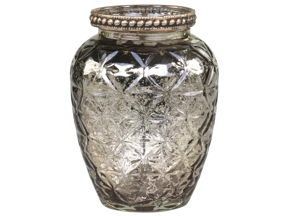 Chic Antique Vasen-Vase mit Perlenkante und Schliff