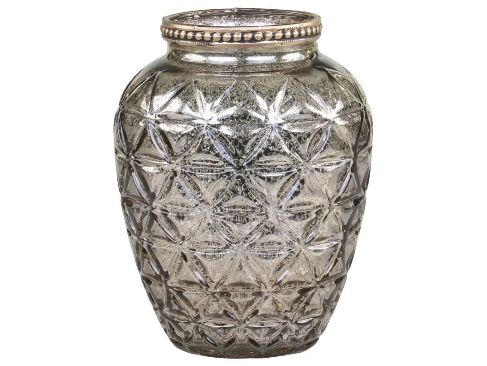 Chic Antique Vasen-Vase mit Perlenkante und Schliff