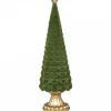Chic Antique Weihnachtsdeko-Velours Weihnachtsbaum auf Fuß