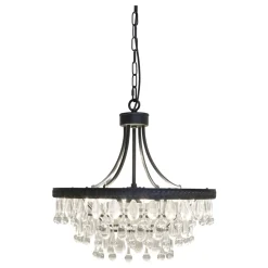 Chic Antique Kronleuchter-Versailles Kronleuchter mit tropfenformigen Glasprismen