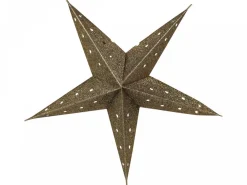 Chic Antique Weihnachtsdeko-Vintage Papierstern mit Glitzer